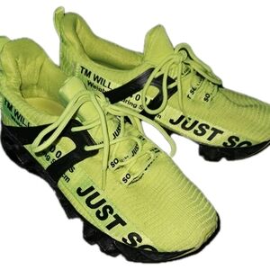Just So So Green Athletic Shoes